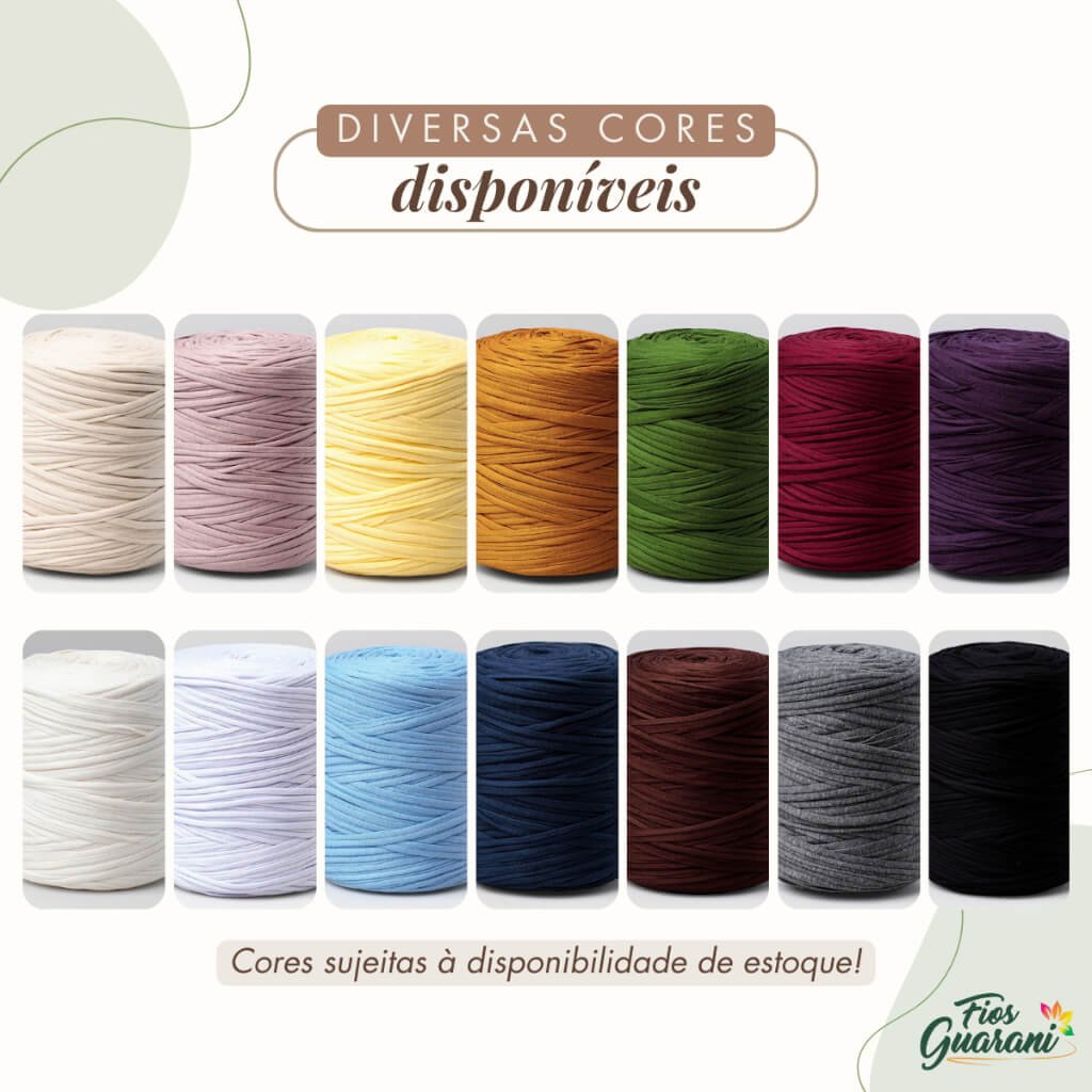 Novelo de fio de malha residual para croche