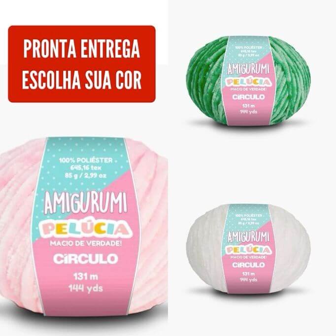 Linha de amigurumi pelucia Circulo 131 metros
